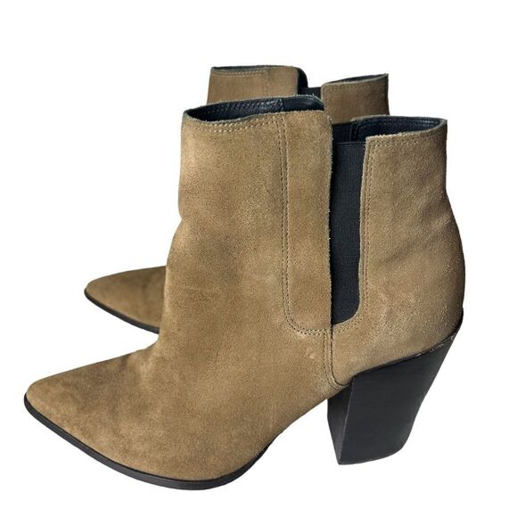 All Saints Senta Chelsea Ankle Bootie Boot Suede in Size 10 40.5 Western - Picture 13 of 16